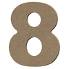 Image de Chiffre 8 en bois médium 8 cm