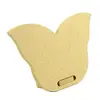 Image de Support à décorer en bois medium - Porte noms avec chevalet - Forme papillon - 10 x 6.5 cm