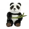 Image de Peluche Panda Avec Bamboo 15cm