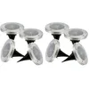 Image de Lot De 8 Spots Solaires Ronds 8x Decky Argent Acier Inoxydable D12cm