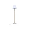 Image de Lampadaire Lumineux Solaire Standy Wood Solar Bois Clair MÃ©tal H150cm