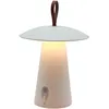 Image de Lampe De Table Sans Fil Led Fungy Blanc Aluminium H29cm