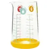 Image de Verre Doseur Pebbly Mesureur En Verre Avec Silicone 0,5 L Jaune