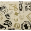 Image de Papier Lokta 50 x 70 cm 150 g/m² Timbres Noir et Or