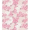 Image de Papier Japonais 52 x 65,5 cm 100 g/m² Fleurs sur fond Rose