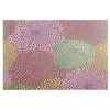 Image de Papier Indien fait main 50 x 70 cm 120 g/m² Motifs Pompons Violet Rose & Orange