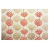 Image de Papier Indien fait main 50 x 70 cm 120 g/m² Guirlande Pomme De Pin Rouge & Or
