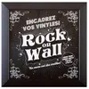 Image de Rock on Wall Cadre Noir - Cadre Déco pour Disque Vinyles