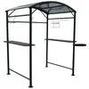 Image de Carport Barbecue Finition Ãpoxy Gris Anthracite - Toit RÃ©alisÃ© En Acier
