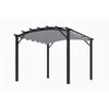 Image de Pergola Structure Mixte 11,22 M2 - Toile Ãpaisse Grise