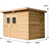 Image de Abri Theora En Bois - 6,78 MÂ² - Sans Plancher - Toit Mono Pente Bac Acier