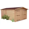 Image de Garage Denis Madriers Douglas 28 Mm Sans Plancher Toit Double Pente 21,15 MÂ²