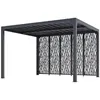 Image de Pergola Bioclimatique De 10,80 M2 ÃquipÃ©e De 5 Panneaux Moucharabieh