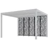 Image de 5 Panneaux Moucharabieh En Acier Pour Pergola Per 3630 Bi