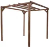 Image de Pergola Thonon En Bois Thermo ChauffÃ© Sans Couverture 8,88 MÂ²