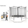 Image de Kangui - Trampoline De Jardin 365 Cm + Filet De SÃ©curitÃ© + Ãchelle Jumpi Vert/Noir 360