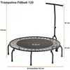 Image de Kangui - Mini Trampoline Fitness Fitbodi ?120 - Qualit? Pro - Usage Sportif Et Bien-?Tre - Certifi? Par Le Critt