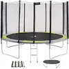 Image de Kangui - Trampoline Rond Ã360cm Avec Filet, Ãchelle, BÃ¢che Et Kit D'ancrage - Ralli 360