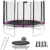 Image de Kangui - Trampoline Rond Ã360cm Avec Filet, Ãchelle, BÃ¢che Et Kit D'ancrage - Ralli 360
