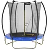 Image de Kangui - Trampoline De Jardin Rond Ã180cm Avec Filet De SÃ©curitÃ© IntÃ©rieur- Bleu - Fpr 180