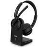 Image de Urban Factory MOVEE Max - Avec support de charge micro-casque - sur-oreille - Bluetooth - sans fil - Suppresseur de bruit actif - USB-A via adaptateur Bluetooth - isolation acoustique - noir