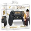Image de Freaks and Geeks Manette Noire Sans Fil pour PS4 Avec Prise Jack pour casque et boutons lumineux - Harry Potter