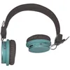 Image de Halterrego Double H - Ãcouteurs avec micro - sur-oreille - Bluetooth - sans fil - bleu, brun