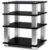 Image de NorStone NorStone Square Hi-Fi - Meuble Hi-Fi avec 4 Ã©tagÃ¨res modulables