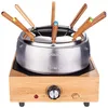 Image de Little Balance Collection Hiver Wood Fondue 8 Inox - Fondue - 2 litres - 800 Watt - bois/inox