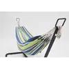 Image de Copacabana Bleu/Vert - Hamac Sur Pied 2,6 M Avec Toile En Tissu