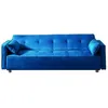 Image de CanapÃ© scandinave convertible 3 places en tissu bleu canard COPENHAGUE