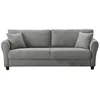 Image de CanapÃ© 4 places en tissu gris clair LUCERNE