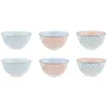 Image de Bol Pattern Ã12cm - 6 PiÃ¨ces - Pastel
