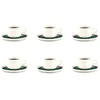 Image de Tasse 20cl Et Soucoupe Ã15cm Oxygen - 12 PiÃ¨ces - Vert De Gris
