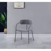 Image de Lot de 4 chaises gris foncÃ© design ALEXIA