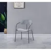 Image de Lot de 4 chaises gris clair design ALEXIA