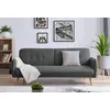 Image de NORA - CanapÃ© scandinave convertible gris foncÃ© avec pieds en bois