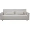 Image de CanapÃ© scandinave convertible 3 places en velours cÃ´telÃ© beige COPENHAGUE