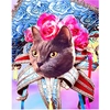 Image de Broderie Diamant 40 x 50 cm Chat Mardigras