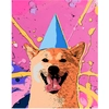 Image de Broderie Diamant 40 x 50 cm Chien souriant Pop Art