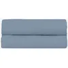 Image de Drap Housse 140x190cm - Bleu Gris - 100% Percale De Coton - Morphea