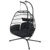 Image de Fauteuil Suspendu 2 Places Noir Faro