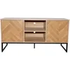 Image de Buffet effet chevron 2 portes et 2 niches CHEVRON