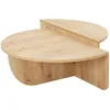 Image de Table basse ronde design en bois CARLOW