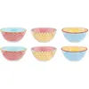 Image de Bol Pattern Ã15cm - 6 PiÃ¨ces - Color