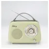 Image de Radio Halterrego Enceinte/Radio retro RMS 5W, Bluetooth, Radio FM, lecteur USB, Aux IN, Batterie rechargeable, vert olive