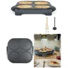 Image de Mini crÃªpes party 4 mini crÃªpes 12 cm 1500 W RevÃªtement antiadhÃ©sif