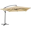 Image de Parasol DÃ©portÃ© Molokai CarrÃ© 2,7x2,7m Beige