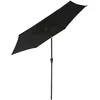 Image de Parasol Droit Hapuna Rond 2,70m De DiamÃ¨tre Noir