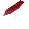 Image de Parasol Droit Hapuna Rond 2,70m De DiamÃ¨tre Rouge